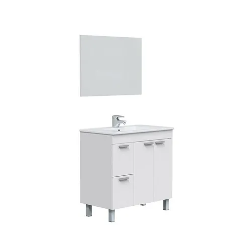 Easy Home Badschrank Set Atena B8 in Weiß