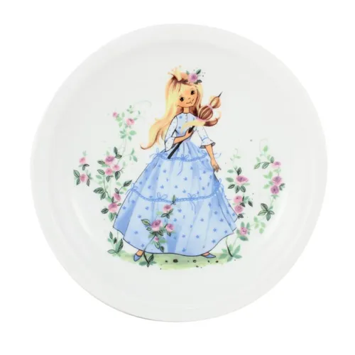 Teller flach/ Kinderteller/ Teller Märchenmotiv 20 cm Dornröschen Eschenbach