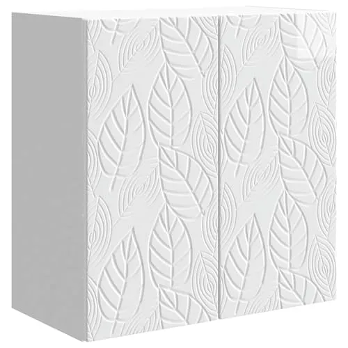 vidaXL Wandschrank Hochglanz Weiß 59 x 31 x 60 cm