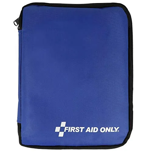 First Aid Only Erste Hilfe Tasche 50-teilig, Büro, Reise, Freizeit, klein, zum Mitnehmen, blau, P-10036