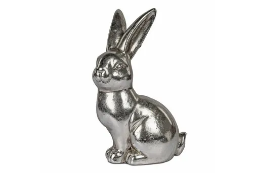 formano Dekofigur Hase Silber, 38cm