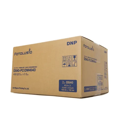 DNP DS 40 Media 10x15 cm - 2x 400 Prints - Fotopapier für Thermosublimationsdrucker DNP DS 40, ideal für hochwertige Fotoabzüge im Format 10 x 15 cm, perfekt für Veranstaltungen und professionelle Fotografie.