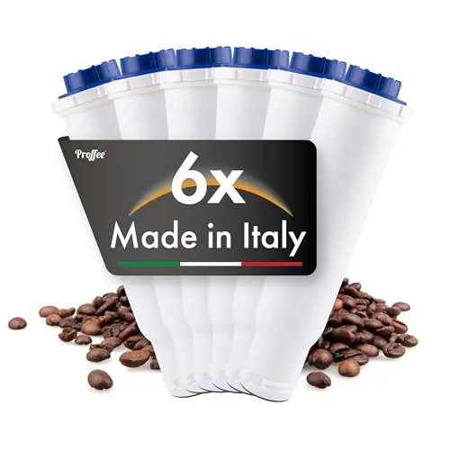 Proffee Metis Wasserfilter 6x für Krups F088, Melitta Pro Aqua & Nivona NIRF700 - Wasserfilter für Kaffeemaschinen, reduziert Kalk und Verunreinigungen, verbessert den Kaffeegeschmack für besten Genuss.