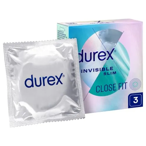 Produktbild Durex Invisible Prerate Superdünnes Kondome 3 Stück (1er Pack) Unparfümiert Glatt Latex