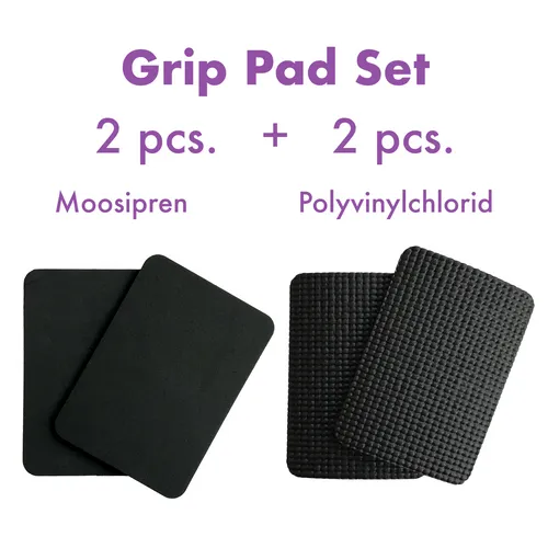 Grip Pads [4er Set] 5 mm und 3 mm - Griffpolster robust und rutschfest - 2 Paar!