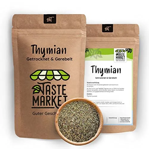 Thymian | getrocknet und gerebelt | Gewürz Tee Kraut | TASTE MARKET 1 kg