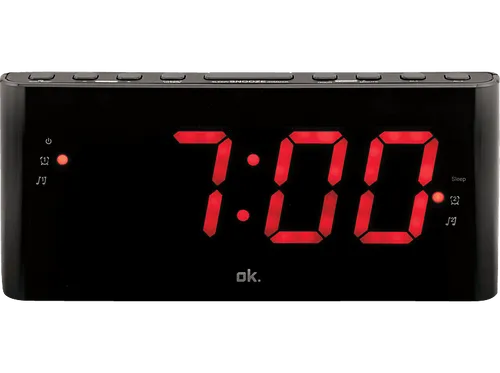 OK. OCR 140 Radiowecker, FM, Schwarz