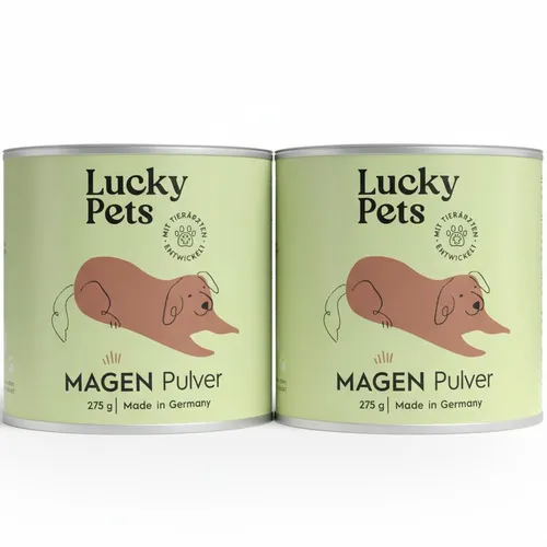 Lucky Pets Magenpulver für Hunde mit Ulmenrinde – sofort verzehrfertig