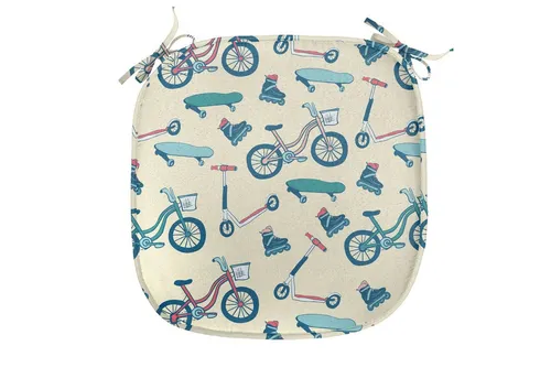 Abakuhaus Stuhlkissen Dekoratives wasserfestes Kissen mit Riemen für Küchensitze, Sport Wheeled Aktivität Entwurf