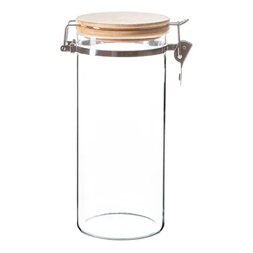 Argon Tableware Glaspeicherglas Mit Holzklammerdeckel - 1,4L