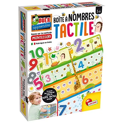 Lisciani Numeros Touch-Spiele Lernspiel – Montessori-die Zahlen und die Anzahl – FR72453, Mehrfarbig