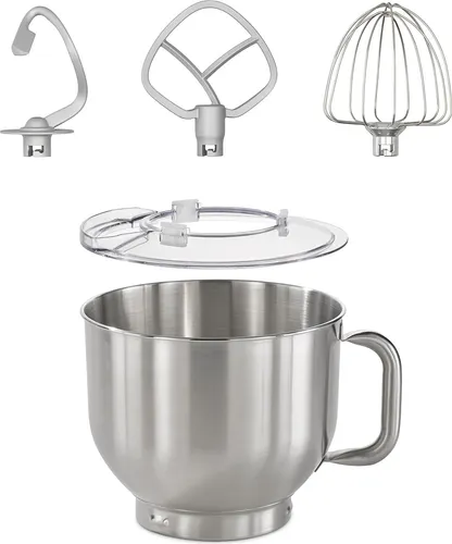 Caso Edelstahlschüssel für Küchenmaschine KM 1800 Black - Küchenmaschinen, hochwertige Edelstahlschüssel für optimale Hygiene und Langlebigkeit in der Küche.