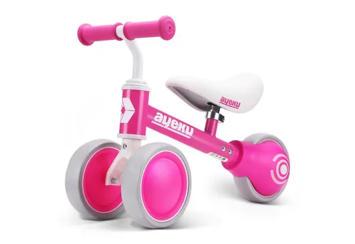 Ayeku Laufrad für Kinder 1–3 Jahre – Verstellbarer Sitz & Leise Räder in Rot