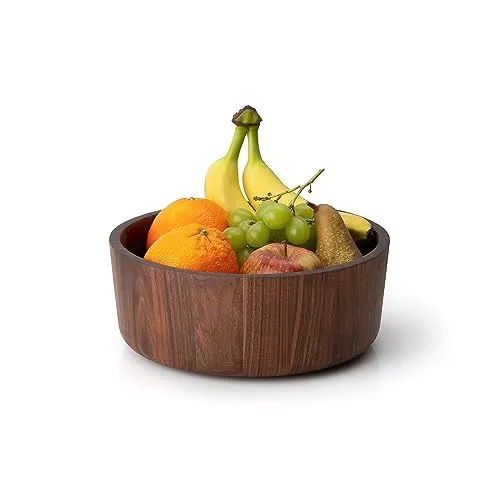 Continenta 4017167427300 Dose mit Deckel aus Walnuss - Elegante Aufbewahrungsdose aus massivem Walnussholz, ideal für Nähzeug, Schlüssel und mehr. Handgefertigt und mit passgenauem Deckel, bietet sie eine sichere und stilvolle Lösung für Ihre kleinen Utensilien.