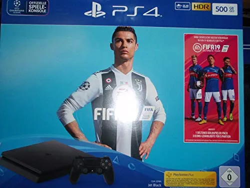 Sony PlayStation 4 Slim + FIFA 19 schwarz 500 GB