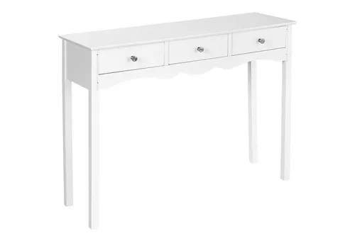 COSTWAY Konsolentisch Schminktisch, mit 3 Schubladen, für Heimbüro, 100cm