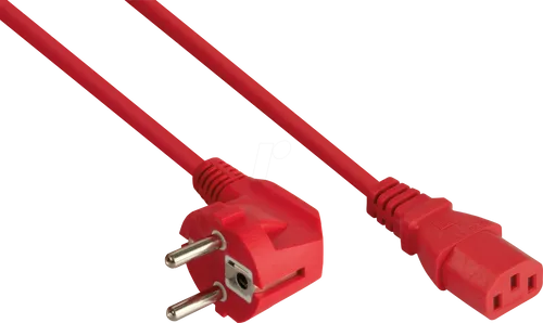 KM SK0130-R005 - Netzkabel Schutzkontakt-Stecker Typ E+F, Buchse C13, 0,5m