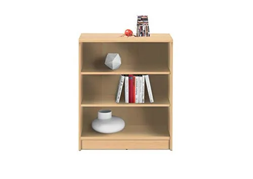Bega Consult Regal 72 x 86 x 34 cm - Regal in Buche, mit 2 Einlegeböden, ideal für die Aufbewahrung von Büchern oder Deko, platzsparend und funktional.