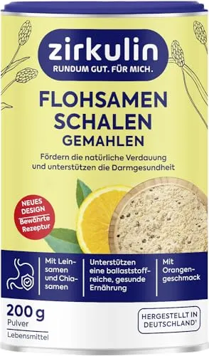 Zirkulin Flohsamenschalen gemahlen Plus, 200 g