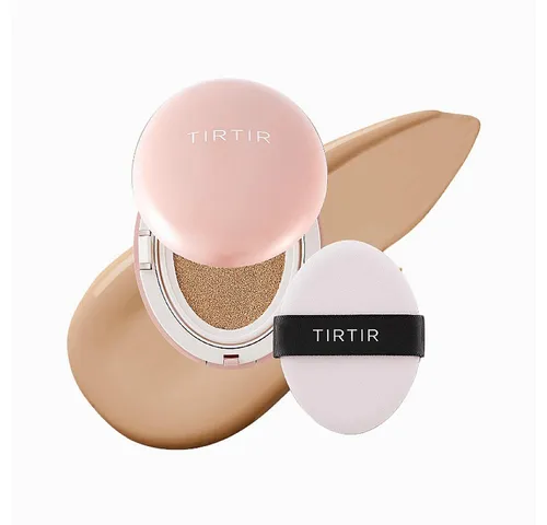 TIRTIR Mask Fit All Cover Cushion 25N Mocha - Foundation für Damen, 18 g, mit ausgezeichneter Abdeckung und Langzeiteffekt, spendet Feuchtigkeit und sorgt für einen makellosen Teint.