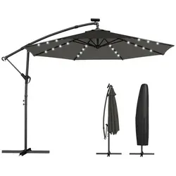 Outsunny Ampelschirm LED Solar Ø300 cm