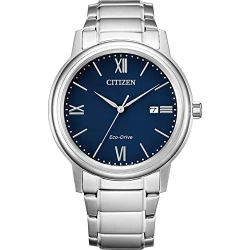 Citizen Herren Analog Eco-Drive Uhr mit Edelstahl Armband