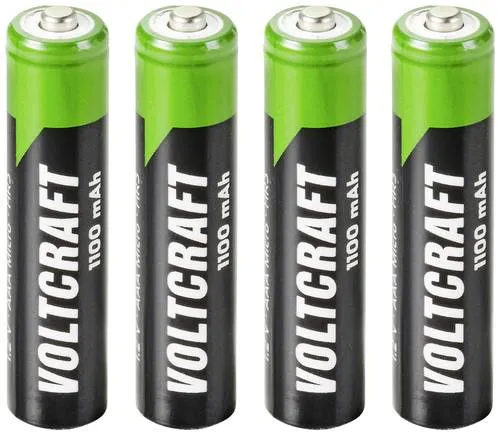 VOLTCRAFT HR03 SE Micro (AAA)-Akku NiMH 1100 mAh - 4er Pack, langlebig und umweltfreundlich für energieeffiziente Geräte
