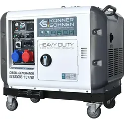 Könner & Söhnen Diesel Generator 7,5 kW 400V / 6,5 kW 230V