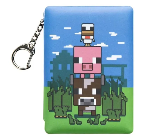 Paladone Schlüsselanhänger Mini Puffy Notepad Minecraft-Schlüsselanhänger