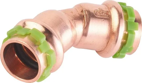 Aalberts Kupfer Pressfitting Bogen DN22x45° i/i