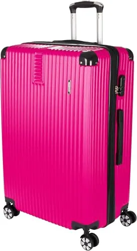 BRUBAKER Hartschalen Reisekoffer London XL in pink von BRUBAKER