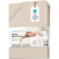 Spannbetttuch, Creme, Textil, 90-100x200 cm, Oeko-Tex® Standard 100, bügelfrei, weich und anschmiegsam, formstabil langlebig, perfekter Sitz, Schlaftextilien, Bettwäsche, Bettlaken, Spannbettlaken