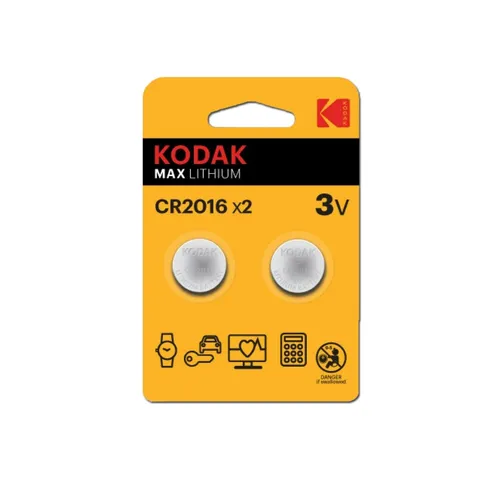 Kodak CR2016 2er Blister 3V Max Lithium von Kodak