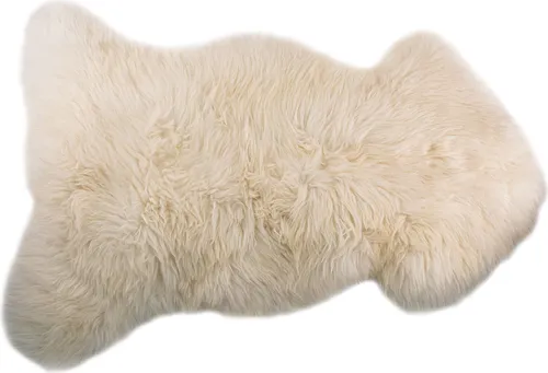XL englisches Schaffell weiß Weißgerbung ca. 120-130 cm in weiß von Vehi Mercatus