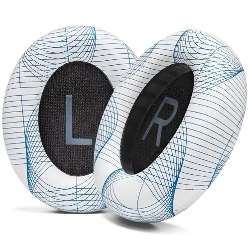 WC Wicked Cushions Verbesserte Ersatz-Ohrpolster für Bose 700 Noise Cancelling-Kopfhörer (NC700) – weicheres PU-Leder, luxuriöser Memory-Schaum, zusätzliche Dicke, extra langlebig | Ivory Tide