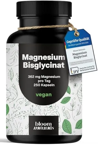 Magnesium Bisglycinat Hochdosiert von bloom naturals