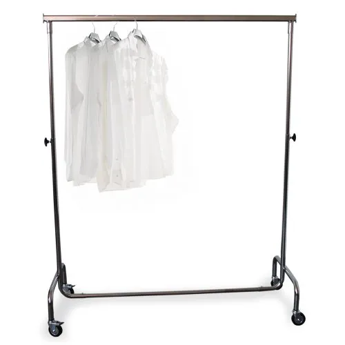 Mobiler Industriekleiderständer 140-195cm - Hochwertiger Kleiderständer mit stufenloser Höhenverstellung von 128-205 cm, Traglast bis 120 kg und einfacher, werkzeugloser Montage – ideal für den flexiblen Einsatz.