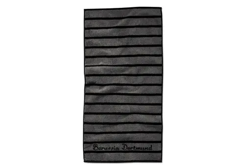 BVB Handtuch BVB-Handtuch schwarzgrau, Baumwolle (Packung, 1-St)
