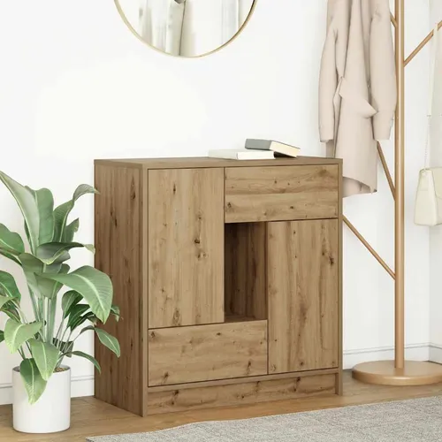 vidaXL Sideboard Artisan-Eiche mit Schubladen