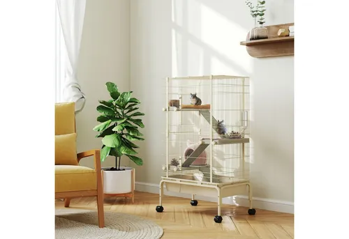 PawHut Freigehege Kleintiergehege 69x44x120 cm