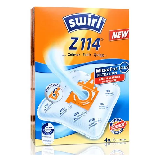 Swirl Z 114 Staubsaugerbeutel Staubbeutel safe & clean für Zelmer (1er Pack)