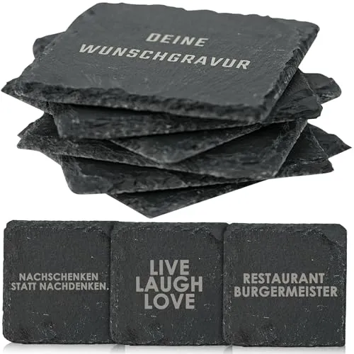 Glasuntersetzer & Bierdeckel Schwarz von EMACES