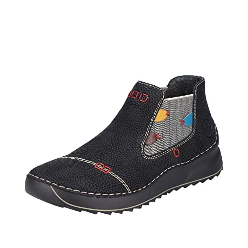 Rieker Boot Schwarz Kunstleder in schwarz von Rieker