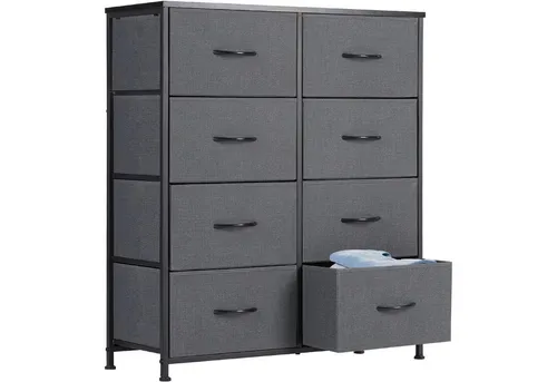 DUMOS Stauraumschrank Kommode mit Stoffschubladen von DUMOS