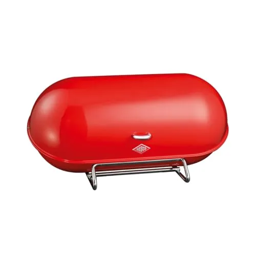 Wesco Brotkasten Breadboy - Rot - Brotkästen aus pulverbeschichtetem Stahlblech, stilvolles Design in Rot mit praktischen Lüftungslöchern für optimale Frischhaltung.