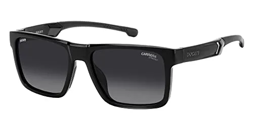 Carrera Ducati CARDUC 021/S Herren Sonnenbrille - Stylische Sonnenbrille in BLACK/BLACK SHADED, Größe 55/17/145, mit 2 Jahren internationaler Garantie – ideal für modebewusste Männer.
