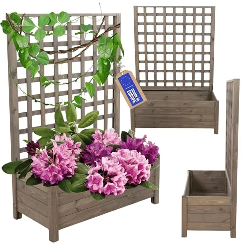 Modo24 Blumenkasten aus Kiefernholz 80 cm