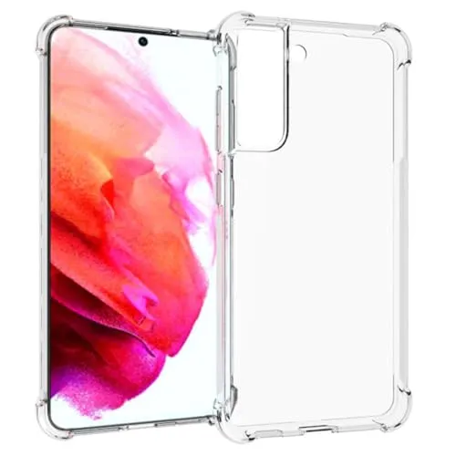 Produktbild iMoshion Softcase,Backcover Hülle kompatibel mit Samsung Galaxy S21 FE – Shockproof Case Handyhülle – Silikon Schutzhülle in Transparent [Verstärkte Ecken, Stoßfest, Dünn]
