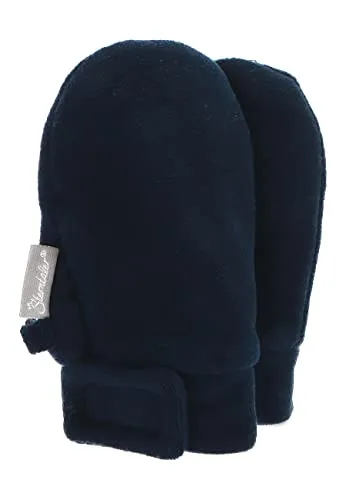 Sterntaler Fäustling mit Daumen, aus Microfleece mit Klettverschluss, gefüttert - unisex Accessoires für Babys & Kleinkinder - weich, warm und bequem - marine, Gr. 2