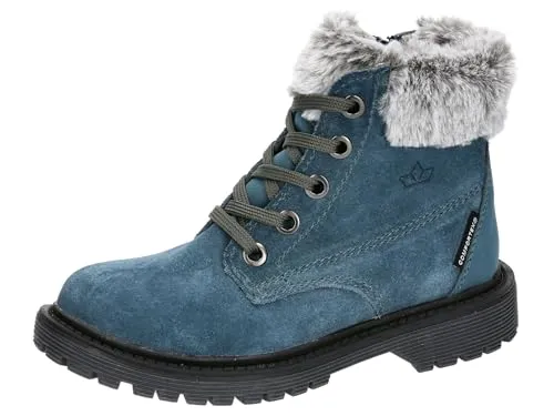 LICO Trendstiefel Asha, Gr. 31, blau - Wasserdichte und atmungsaktive Winterstiefel aus Veloursleder mit Warmfutter, ideal für kalte und nasse Wetterbedingungen.